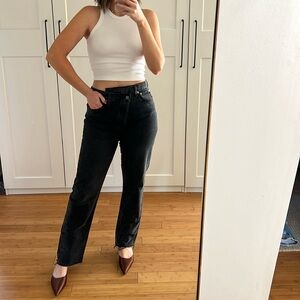 AGOLDE Black Criss Cross Jeans